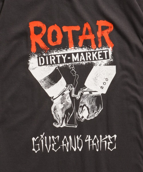 ROTAR（ローター）の「DIRTY MARKET Tee（Tシャツ/カットソー・メンズ・オフホワイト/スミクロ/サンドベージュ・MEDIUM/LARGE/X-LARGE/SMALL）」の6枚目の写真