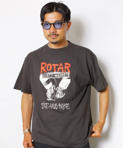 ROTAR（ローター）の「DIRTY MARKET Tee（Tシャツ/カットソー・メンズ・オフホワイト/スミクロ/サンドベージュ・MEDIUM/LARGE/X-LARGE/SMALL）」の13枚目の写真