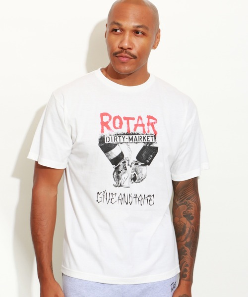 ROTAR（ローター）の「DIRTY MARKET Tee（Tシャツ/カットソー・メンズ・オフホワイト/スミクロ/サンドベージュ・MEDIUM/LARGE/X-LARGE/SMALL）」の9枚目の写真