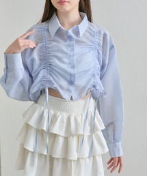 OLIVE des OLIVE | ドロストクロップドシャツ(シャツ/ブラウス)
