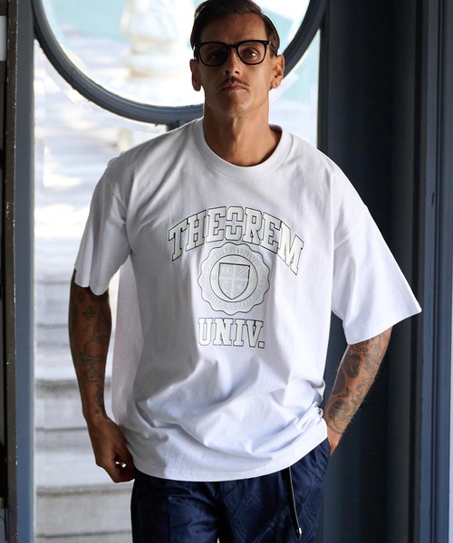 THEOREM(セオレム)の「mlt5253-Printed College Tee Tシャツ(Tシャツ/カットソー・メンズ・ブラック/ホワイト・L/XL/S/M)」の22枚目の写真