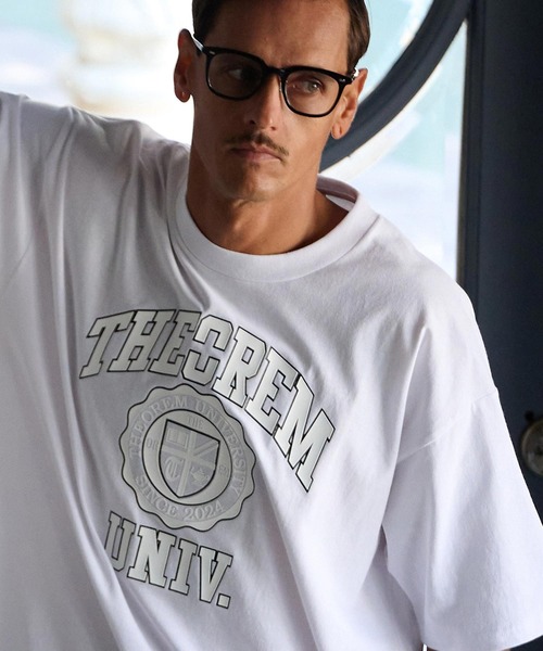 THEOREM(セオレム)の「mlt5253-Printed College Tee Tシャツ(Tシャツ/カットソー・メンズ・ブラック/ホワイト・L/XL/S/M)」の21枚目の写真