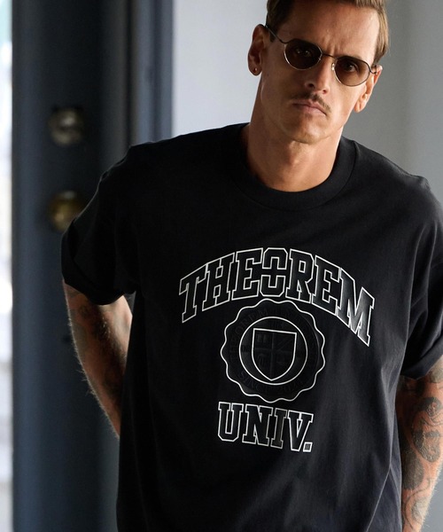 THEOREM(セオレム)の「mlt5253-Printed College Tee Tシャツ(Tシャツ/カットソー・メンズ・ブラック/ホワイト・L/XL/S/M)」の16枚目の写真