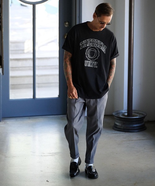 THEOREM(セオレム)の「mlt5253-Printed College Tee Tシャツ(Tシャツ/カットソー・メンズ・ブラック/ホワイト・L/XL/S/M)」の13枚目の写真