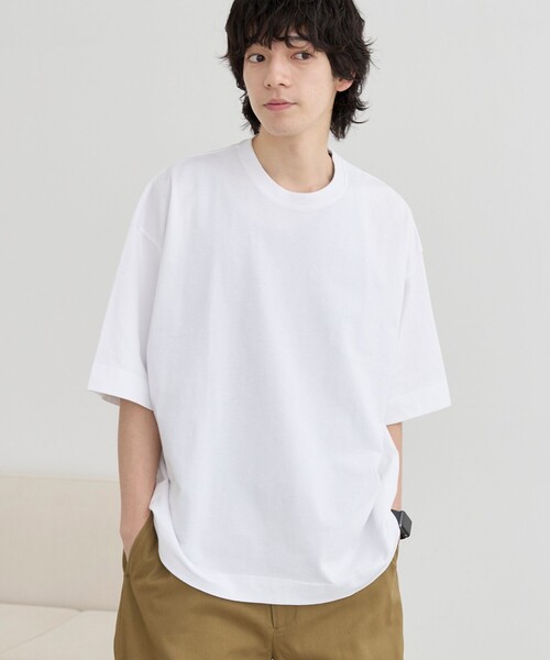 coen(コーエン)の「【2枚セット/パックTee】2パック ヘビーウェイトビッグTシャツ(Tシャツ/カットソー・メンズ・ブラック/ホワイト・FREE)」の1枚目の写真