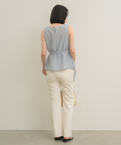 NEUNA（ヌナ）の「ワッシャードレープブラウス（シャツ/ブラウス・レディース・オフホワイト/チャコールグレー/ブルー/イエロー・FREE）」の13枚目の写真