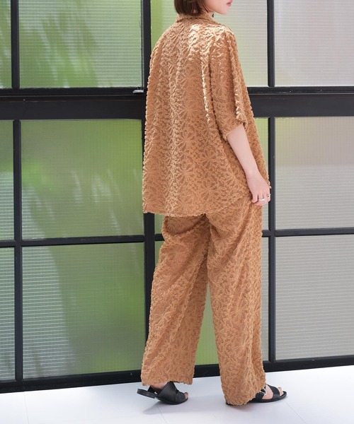 AKTE（アクテ）の「ジャガードパンツ（その他パンツ・レディース・ホワイト/ライトブラウン・FREE/TALL）」の18枚目の写真