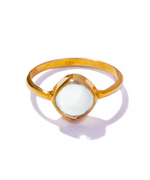 les bonbon(ルボンボン)の「【les bon bon】aura square ring/オーラ スクエア リング BOB552 ※(リング・レディース・グリーン/イエロー/パープル・9/11/13/15 )」の7枚目の写真