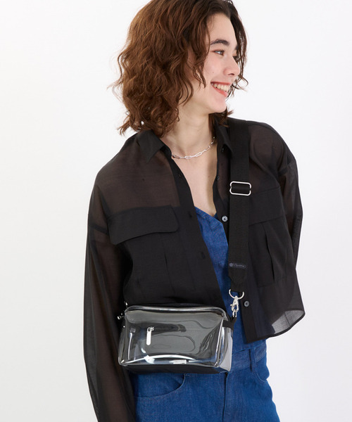 LeSportsac(レスポートサック)の「CLEAR E/W PHONE CROSSBDY クリアオニキス(ショルダーバッグ・レディース・ブラック・FREE)」の1枚目の写真
