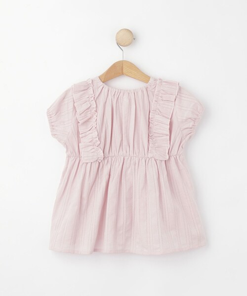 SHOO・LA・RUE(シューラルー)の「【100-120cm】コットンフリルブラウス(シャツ/ブラウス・キッズ・ピンク/アイボリー・10/11/12)」の5枚目の写真