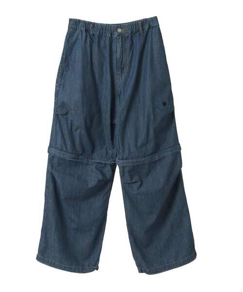 CONVERSE TOKYO（コンバーストウキョウ）の「2WAY DETACHABLE DENIM WIDE CARGO PANTS(SET UP)（デニムパンツ・レディース・ネイビー/サックスブルー/チャコールグレー・MEDIUM/SMALL）」の19枚目の写真