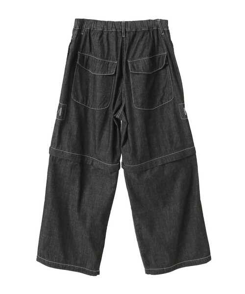 CONVERSE TOKYO（コンバーストウキョウ）の「2WAY DETACHABLE DENIM WIDE CARGO PANTS(SET UP)（デニムパンツ・レディース・ネイビー/サックスブルー/チャコールグレー・MEDIUM/SMALL）」の13枚目の写真