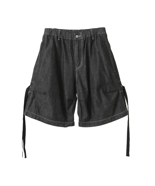 CONVERSE TOKYO（コンバーストウキョウ）の「2WAY DETACHABLE DENIM WIDE CARGO PANTS(SET UP)（デニムパンツ・レディース・ネイビー/サックスブルー/チャコールグレー・MEDIUM/SMALL）」の12枚目の写真