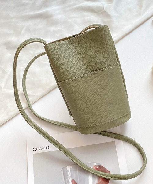 Miniministore（ミニミニストア）の「ミニショルダーバッグ 斜めがけサコッシュ（ショルダーバッグ・レディース・モスグリーン/ピンク/キャメル/ブラック/アイボリー・FREE）」の4枚目の写真
