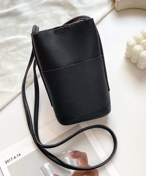 Miniministore（ミニミニストア）の「ミニショルダーバッグ 斜めがけサコッシュ（ショルダーバッグ・レディース・モスグリーン/ピンク/キャメル/ブラック/アイボリー・FREE）」の3枚目の写真