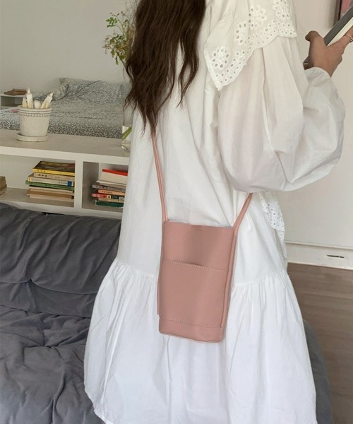 Miniministore（ミニミニストア）の「ミニショルダーバッグ 斜めがけサコッシュ（ショルダーバッグ・レディース・モスグリーン/ピンク/キャメル/ブラック/アイボリー・FREE）」の14枚目の写真