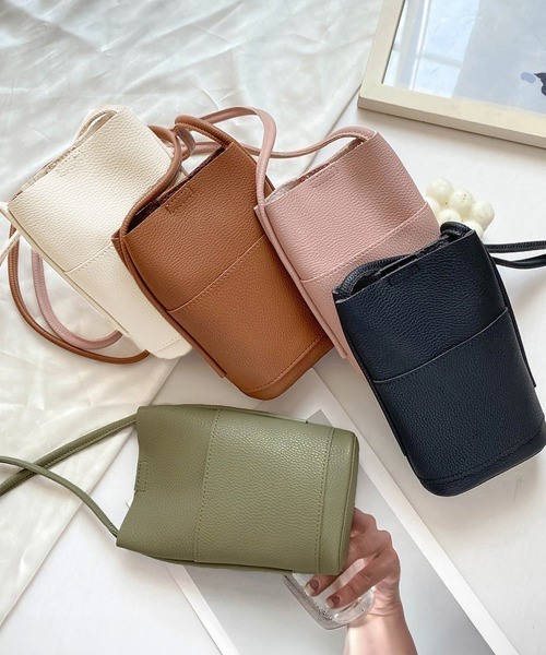 Miniministore（ミニミニストア）の「ミニショルダーバッグ 斜めがけサコッシュ（ショルダーバッグ・レディース・モスグリーン/ピンク/キャメル/ブラック/アイボリー・FREE）」の16枚目の写真