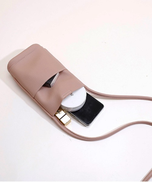 Miniministore（ミニミニストア）の「ミニショルダーバッグ 斜めがけサコッシュ（ショルダーバッグ・レディース・モスグリーン/ピンク/キャメル/ブラック/アイボリー・FREE）」の7枚目の写真
