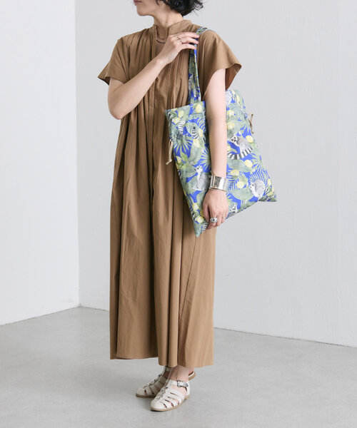 sampo×ear ワオキツネザル/巾着トートバッグ