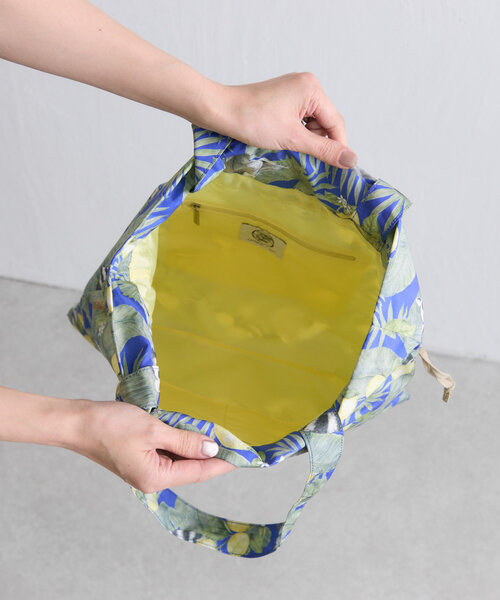 sampo×ear ワオキツネザル/巾着トートバッグ