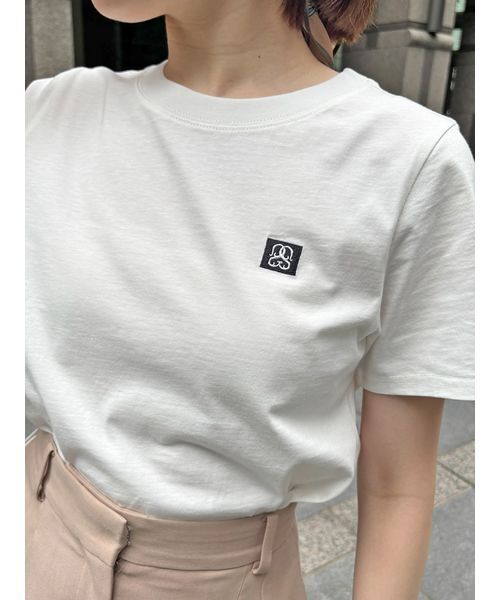 スナイデル SNIDEL SustainableデザインロゴTシャツ （WHT） SNIDEL（スナイデル）の「SustainableロゴTシャツ（Tシャツ