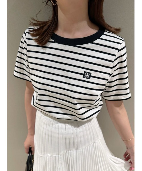 スナイデル SNIDEL SustainableデザインロゴTシャツ （WHT） SNIDEL（スナイデル）の「SustainableロゴTシャツ（Tシャツ