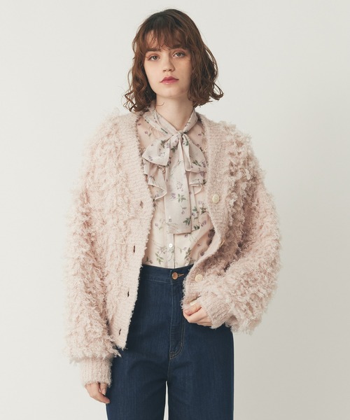 DEICY(デイシー)の「ラメフラッフィ―カーディガン(カーディガン/ボレロ・レディース・オフホワイト/ライトブルー/ベビーピンク・FREE)」の18枚目の写真