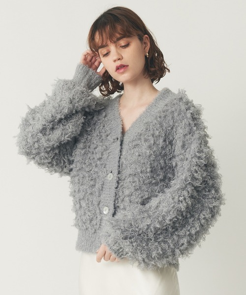 DEICY(デイシー)の「ラメフラッフィ―カーディガン(カーディガン/ボレロ・レディース・オフホワイト/ライトブルー/ベビーピンク・FREE)」の15枚目の写真