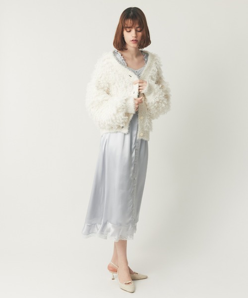 DEICY(デイシー)の「ラメフラッフィ―カーディガン(カーディガン/ボレロ・レディース・オフホワイト/ライトブルー/ベビーピンク・FREE)」の11枚目の写真