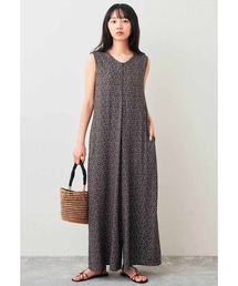 Live in comfort | リブ イン コンフォート はまじとコラボ 着心地グンと伸びやかな接触冷感カットソーオールインワン(つなぎ/オールインワン)