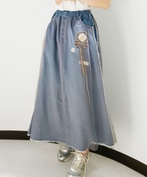 CRYSTAL BALL（クリスタルボール）の「チュール×デニムスカート（デニムスカート）」