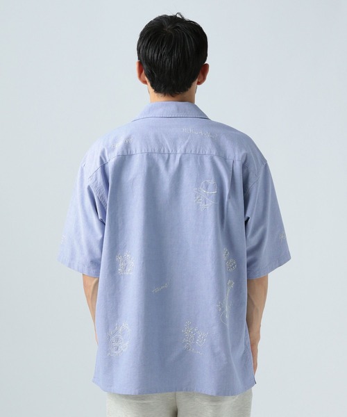 BAYFLOW（ベイフロー）の「[遊び心が可愛い]ラクガキ半袖シャツ（シャツ/ブラウス・メンズ・ブルー/グレー・MEDIUM/LARGE）」の8枚目の写真