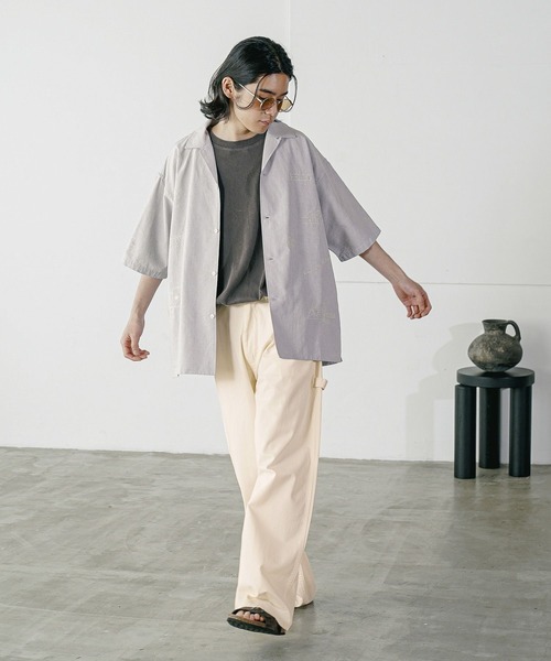 BAYFLOW（ベイフロー）の「[遊び心が可愛い]ラクガキ半袖シャツ（シャツ/ブラウス・メンズ・ブルー/グレー・MEDIUM/LARGE）」の16枚目の写真