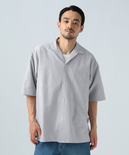 BAYFLOW（ベイフロー）の「[遊び心が可愛い]ラクガキ半袖シャツ（シャツ/ブラウス・メンズ・ブルー/グレー・MEDIUM/LARGE）」の19枚目の写真