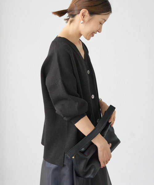 追加3》スーパーファインスムース ショートカーディガン