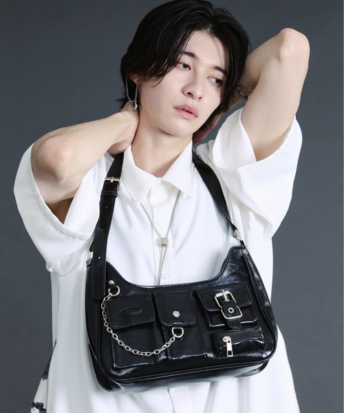 チェーンベルトショルダーバッグ（ショルダーバッグ）｜Ellno Loset