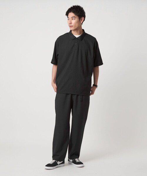 green label relaxing（グリーンレーベルリラクシング）の「ドライポリエステル クイックベルト W3 イージーパンツ -防シワ・吸水速乾-（その他パンツ・メンズ・ブラック/ダークグレー/オリーブ・S/XL/L/M）」の5枚目の写真