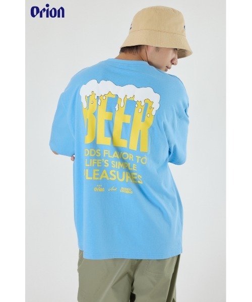 RODEO CROWNS WIDE BOWL(ロデオクラウンズワイドボウル)の「Orion BeerxRCS Pocket Beer Tシャツ(Tシャツ/カットソー・レディース・オフホワイト/ブラック/ピンク/ブルー・MEDIUM/LARGE)」の21枚目の写真