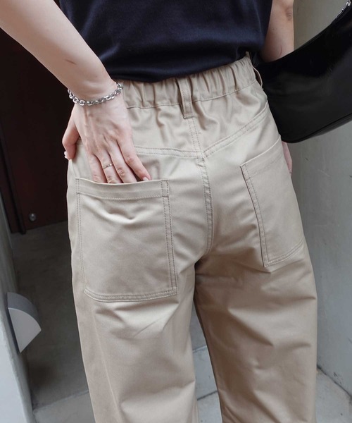 CORNERS(コーナーズ)の「裾ダブルベイカーツイルパンツ(チノパンツ・レディース・ベージュ・マルチサイズ)」の7枚目の写真