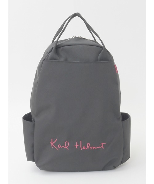 KARL HELMUT(カールヘルム)の「カールヘルムロゴ刺繍バックパック(バックパック/リュック・メンズ・グレー/ブラック・フリー)」の2枚目の写真