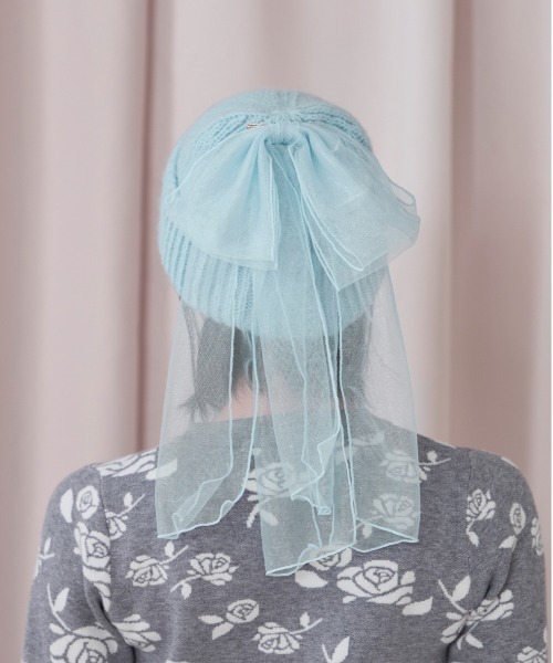 kaorinomori（カオリノモリ）の「kaorinomori キトゥンニット / カオリノモリ（ニットキャップ/ビーニー・レディース・ライトブルー/ブラック/ホワイト・FREE）」の17枚目の写真