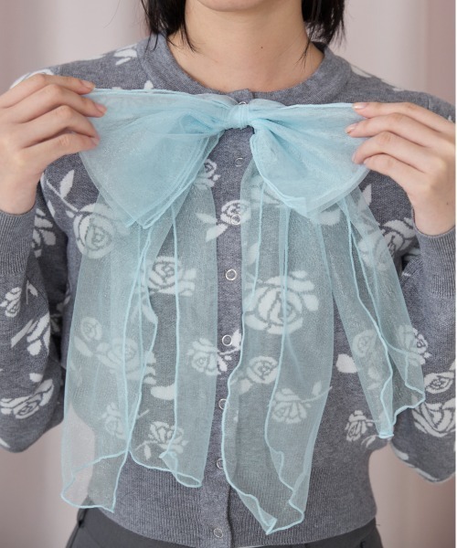 kaorinomori（カオリノモリ）の「kaorinomori キトゥンニット / カオリノモリ（ニットキャップ/ビーニー・レディース・ライトブルー/ブラック/ホワイト・FREE）」の10枚目の写真