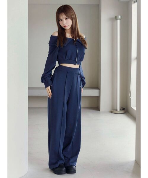 EATME（イートミー）の「【SETUP着用可】スウェットワイドパンツ（スウェットパンツ・レディース・グレー/ネイビー/ブラック・FREE）」の5枚目の写真