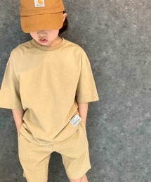SHISKY（シスキー）の「ピス付き無地　BIGシルエット　上下セット（セットアップ）」