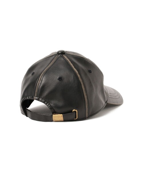 BEAMS HEART(ビームスハート)の「フェイクレザー キャップ【ユニセックス】(キャップ・メンズ・ブラウン/ブラック・ONE SIZE)」の11枚目の写真