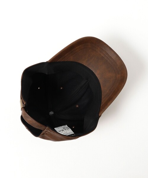 BEAMS HEART(ビームスハート)の「フェイクレザー キャップ【ユニセックス】(キャップ・メンズ・ブラウン/ブラック・ONE SIZE)」の10枚目の写真