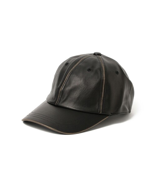 BEAMS HEART(ビームスハート)の「フェイクレザー キャップ【ユニセックス】(キャップ・メンズ・ブラウン/ブラック・ONE SIZE)」の12枚目の写真