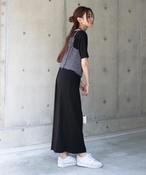 Bab（バブ）の「チュールリボンヤーンキャミソール/ビスチェ（キャミソール・レディース・ブルー/チャコールグレー/アイボリー・FREE）」の18枚目の写真