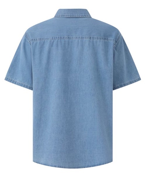 CERCA(チェルカ)の「【NOWLE】ライトオンス ポケット サマー デニム シャツ(シャツ/ブラウス・メンズ・ブルー・X-LARGE/LARGE)」の14枚目の写真