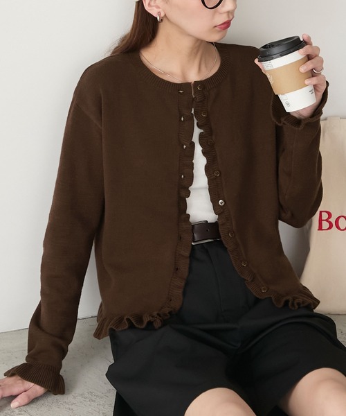 BONLECILL（ボンルシール）の「【至福のカヌレニット】フリル×フリル